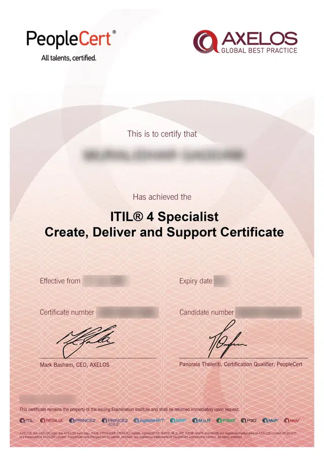 Certificate image ALT TAG