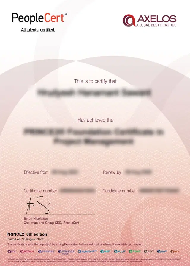 Prince2 Agile Certificate